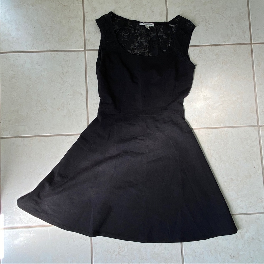 Black skater dress